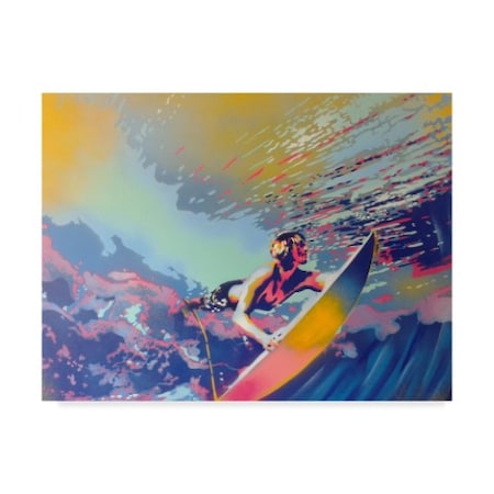 Abstract Graffiti 'Surfing' Canvas Art,18x24